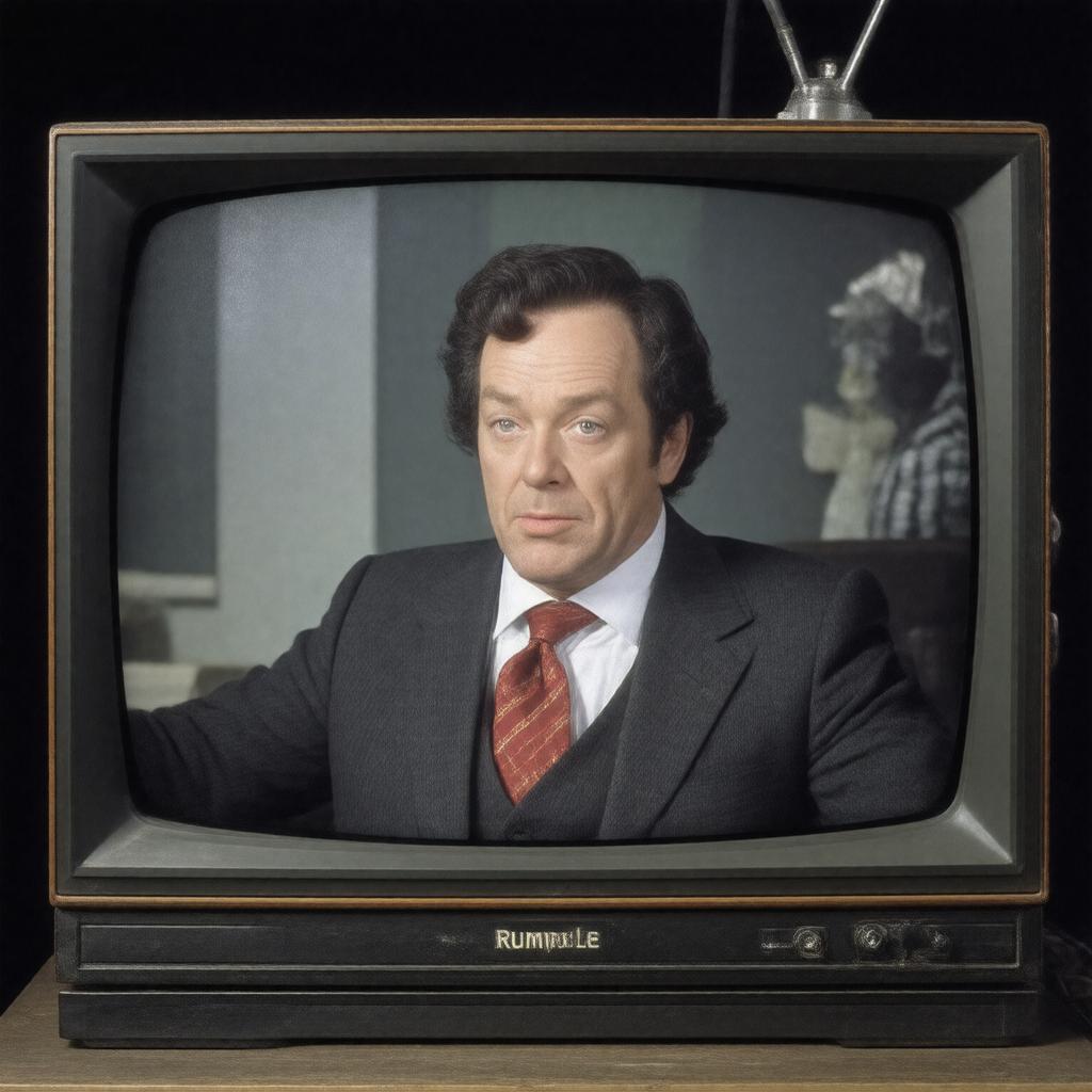 Click to view larger image AI-created image of Rumpole and the Pantomime Society