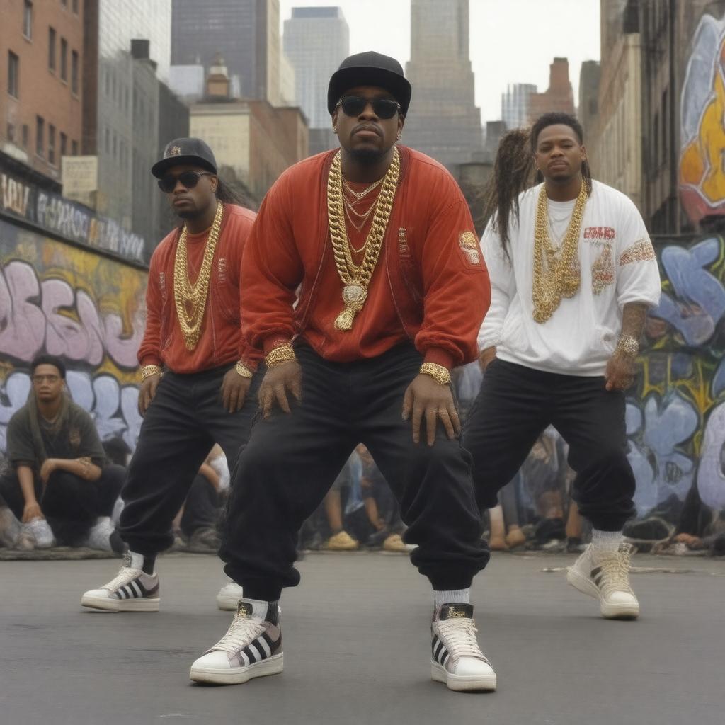 AI-created image of Run-DMC