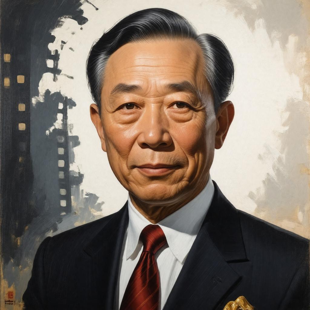 AI-created image of Run Run Shaw
