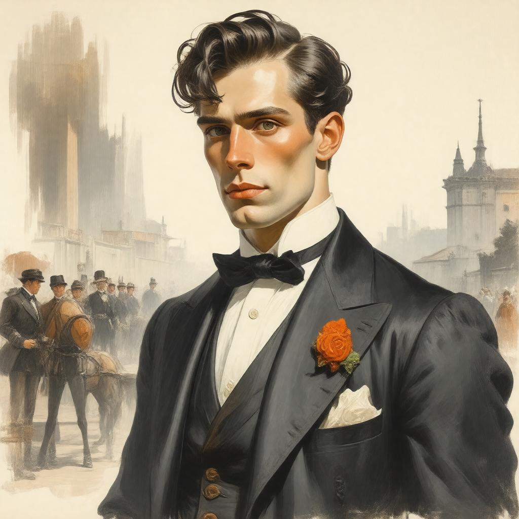 AI-created image of Rupert Sent Leger