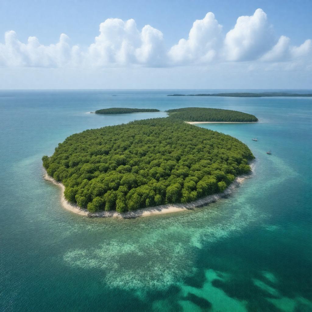 AI-created image of Russell Island