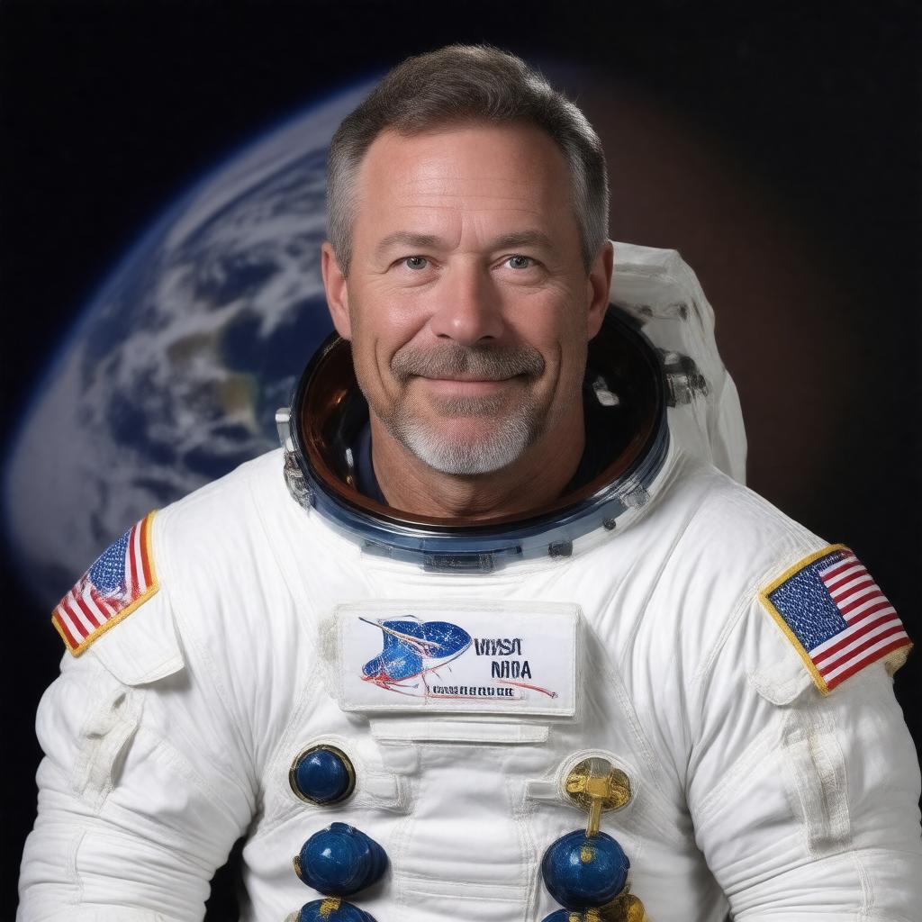 AI-created image of Russell Schweickart