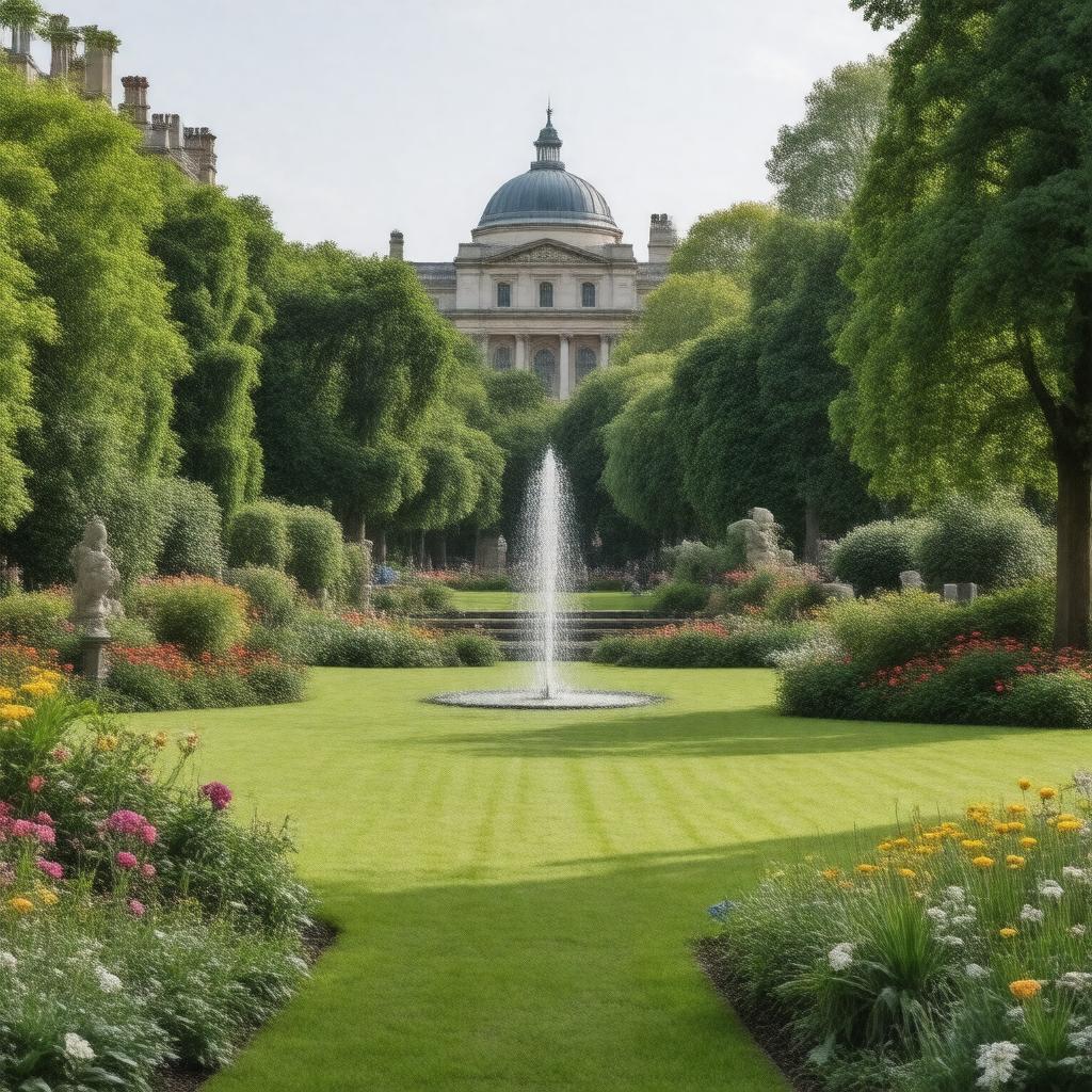 AI-created image of Russell Square Gardens