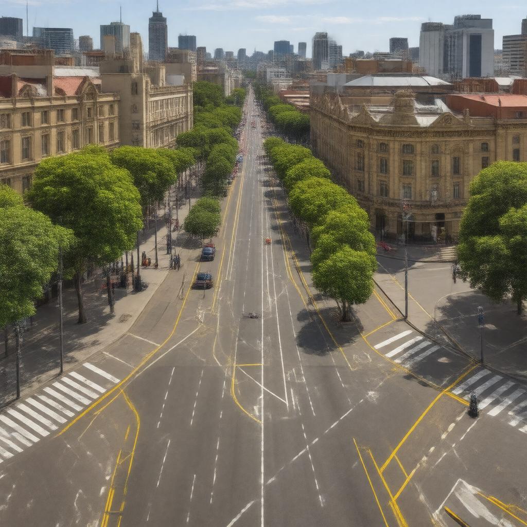 AI-created image of Russell Street