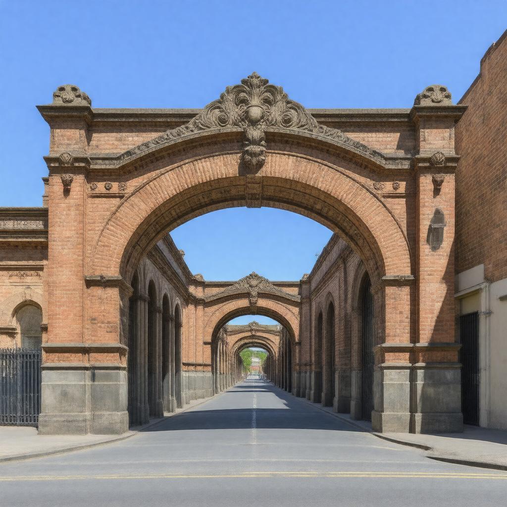 AI-created image of Russell Street Archway