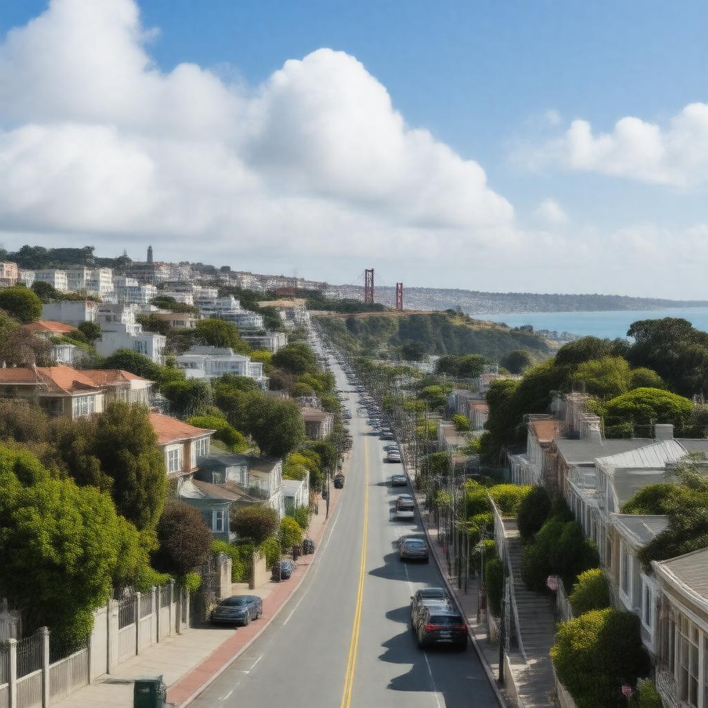 AI-created image of Russian Hill