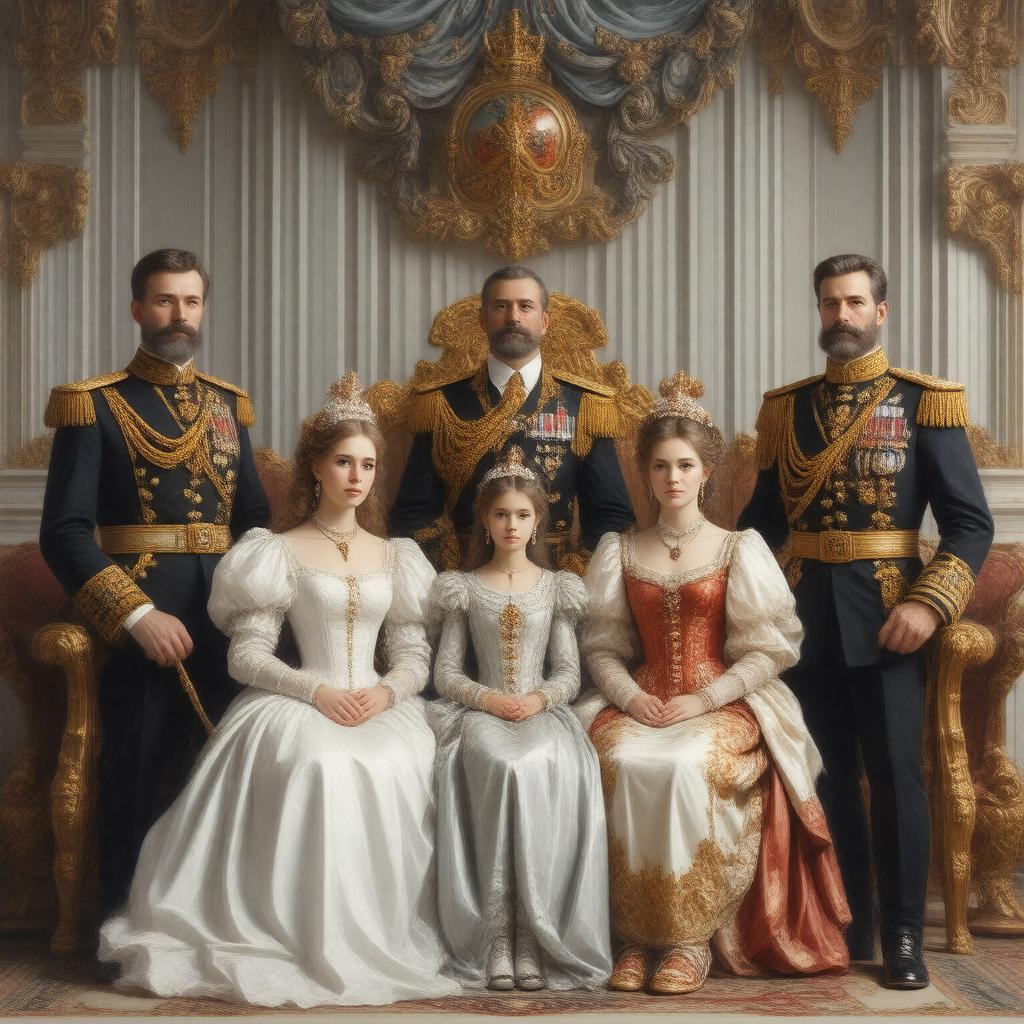 AI-created image of Russian Imperial Family