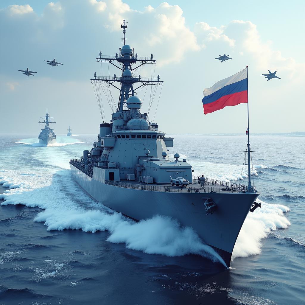 AI-created image of Russian Navy