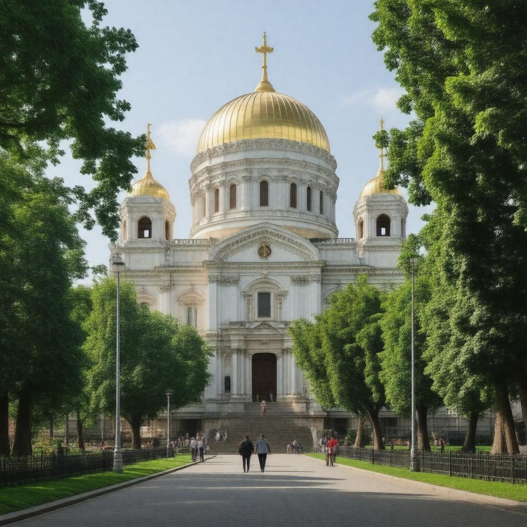 AI-created image of Russian Orthodox Church