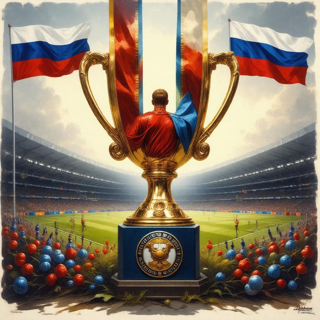 AI-created image of Russian Premier League top scorer