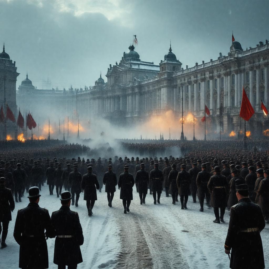 AI-created image of Russian Revolution
