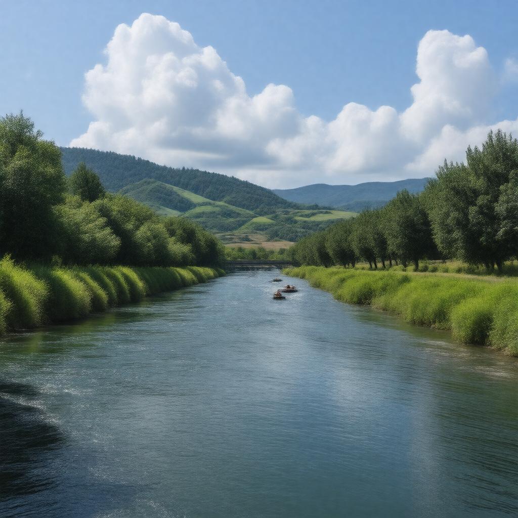 AI-created image of Russian River