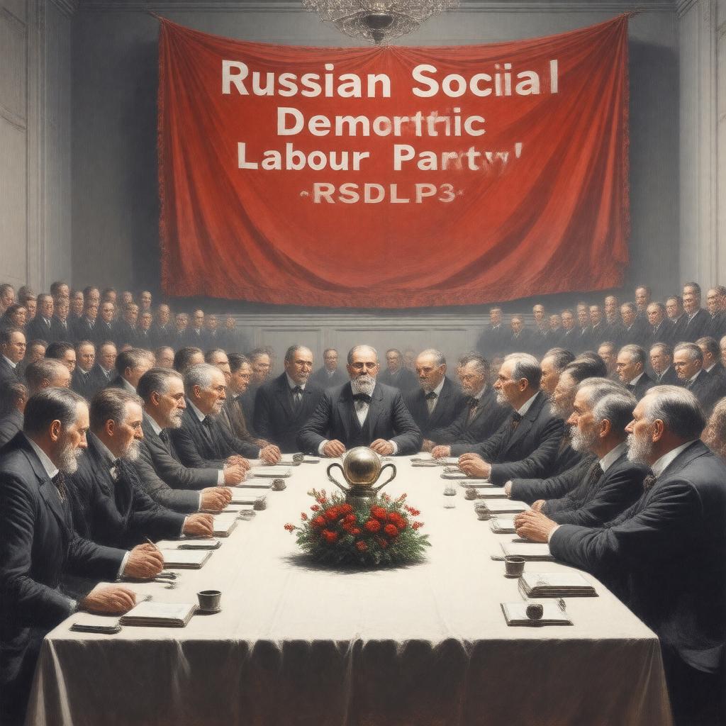 AI-created image of Russian Social Democratic Labour Party