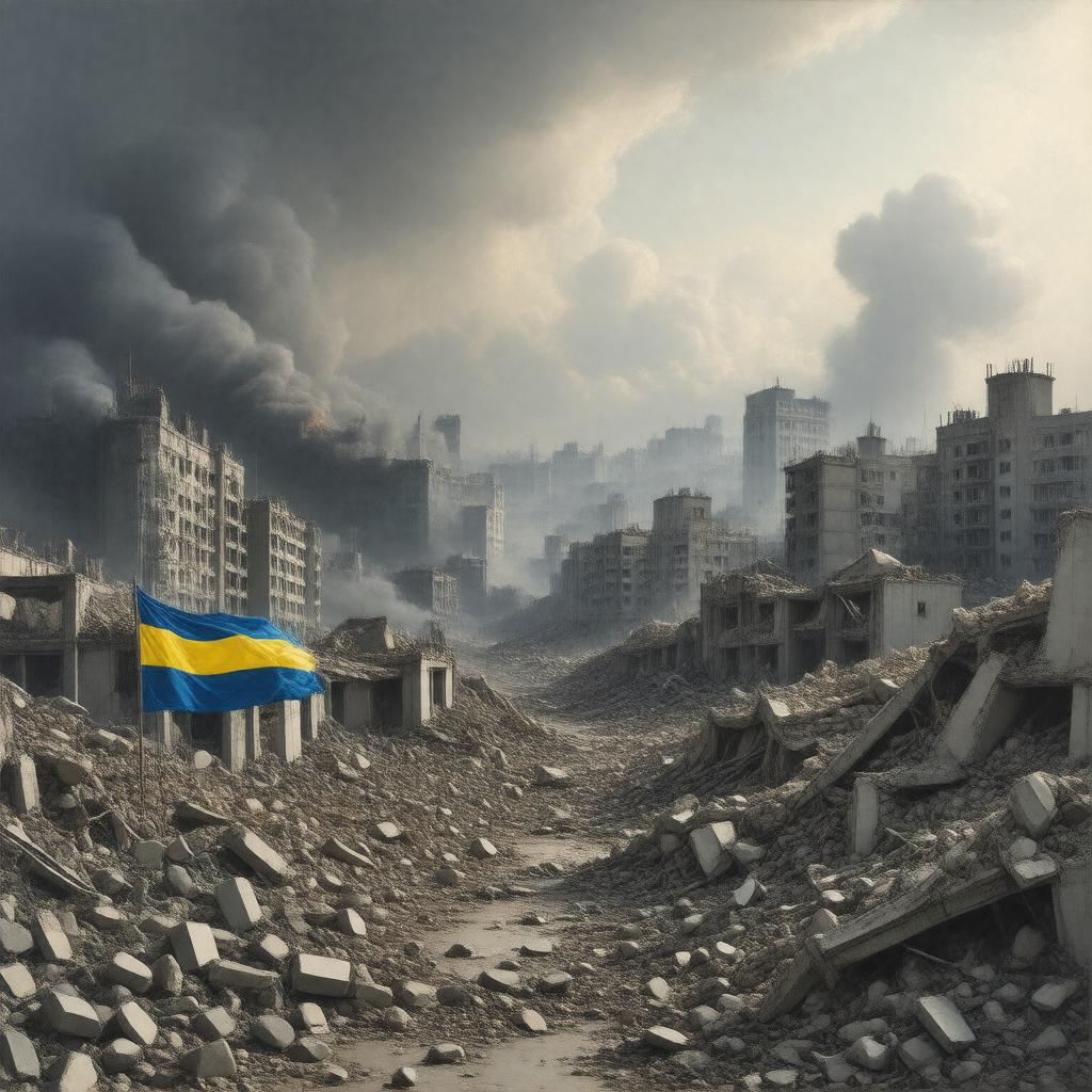 AI-created image of Russian invasion of Ukraine