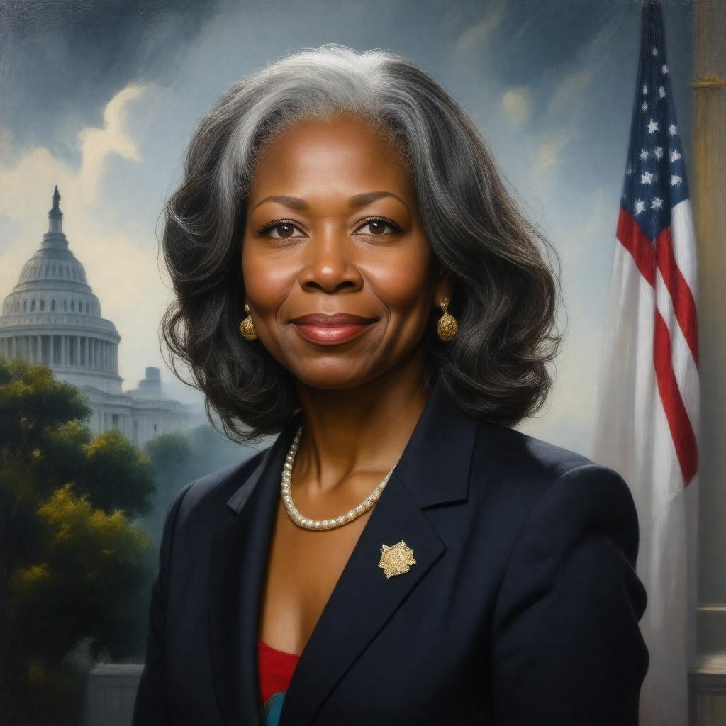 Click to view larger image AI-created image of Russlynn Ali