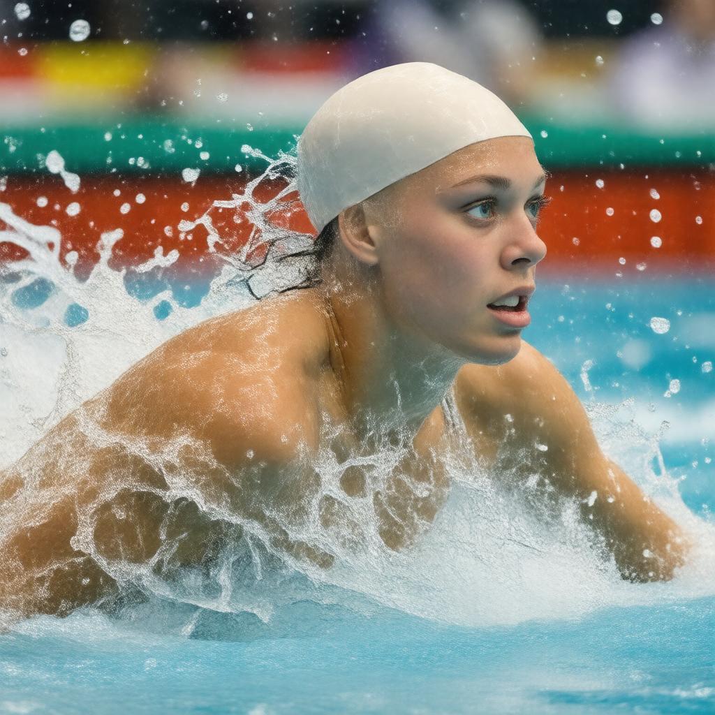 Click to view larger image AI-created image of Ruta Meilutyte