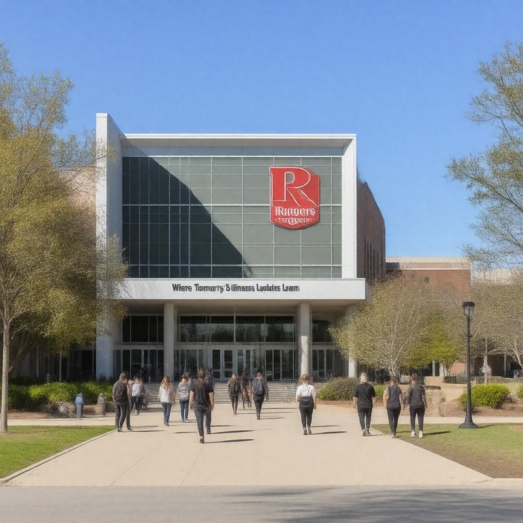 AI-created image of Rutgers Business School