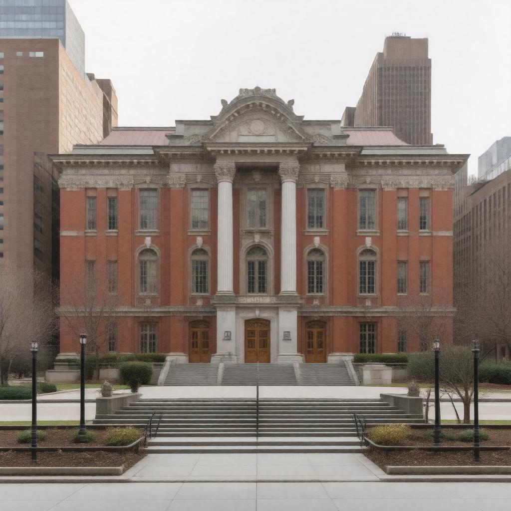 AI-created image of Rutgers Law School