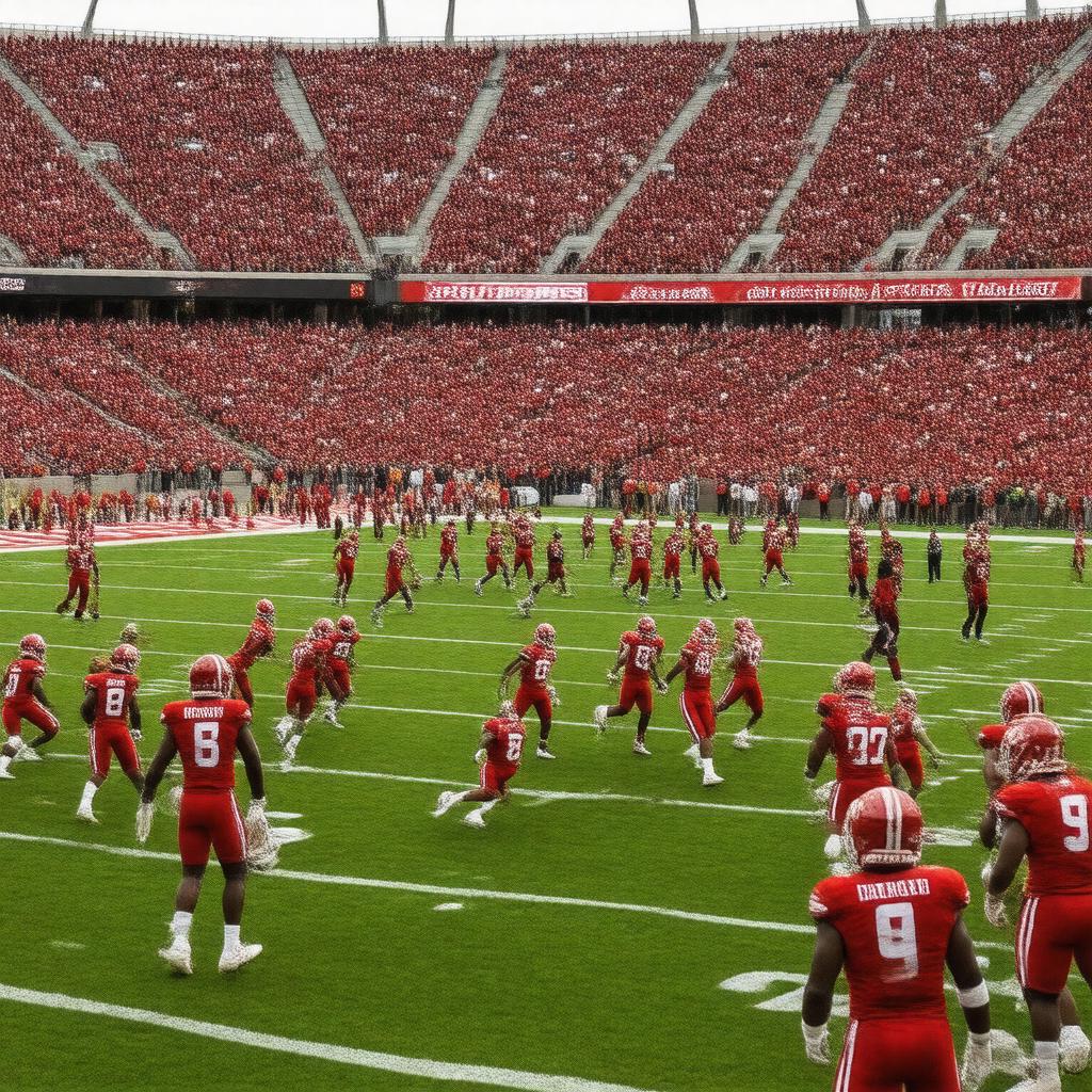 AI-created image of Rutgers Scarlet Knights football