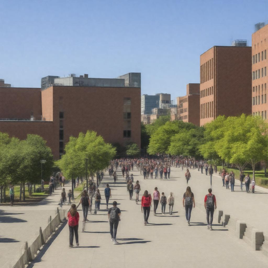 AI-created image of Rutgers University–Newark