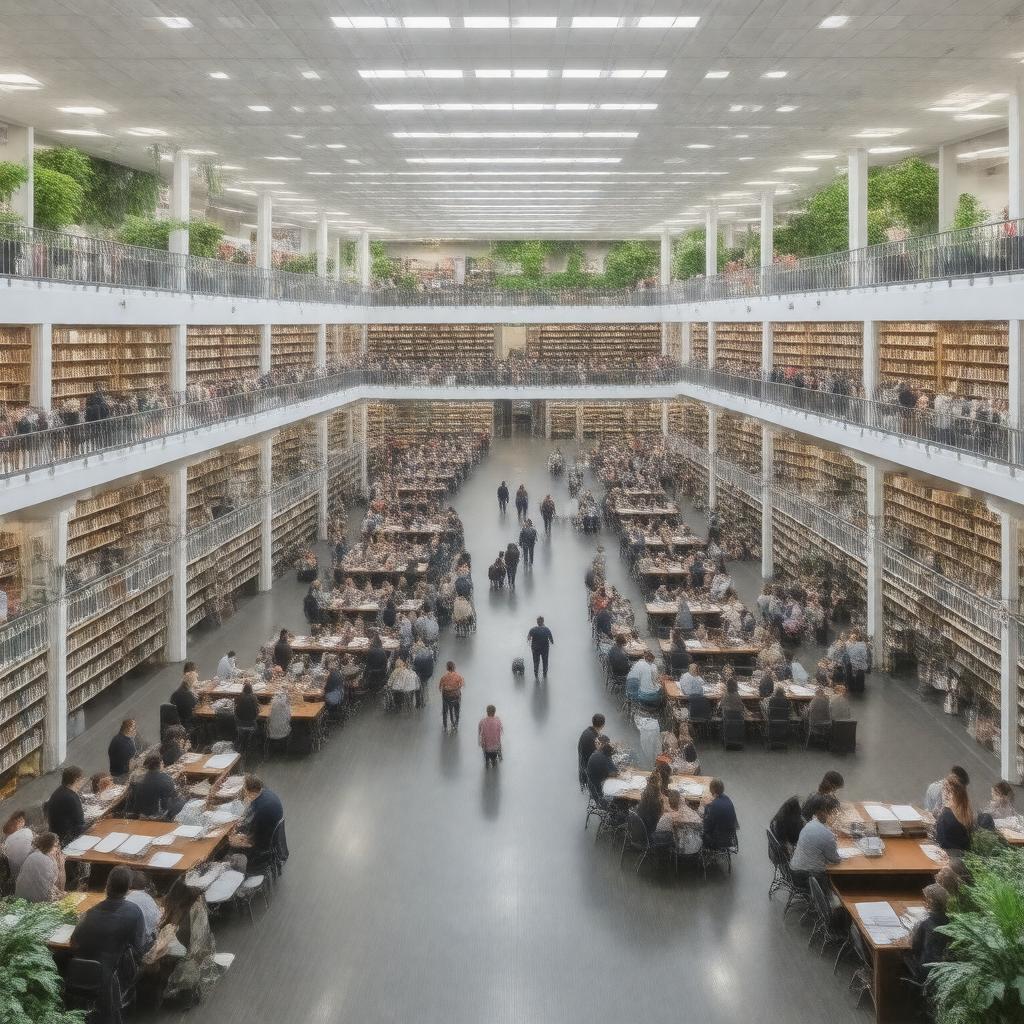 AI-created image of Rutgers University Libraries