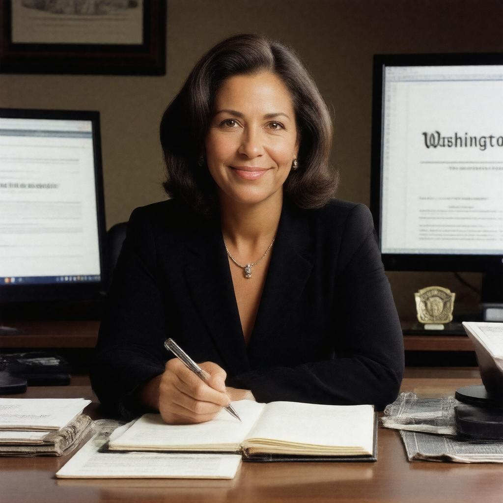 Click to view larger image AI-created image of Ruth Marcus