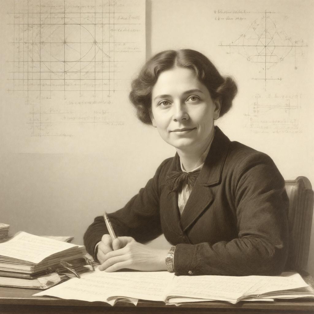 Click to view larger image AI-created image of Ruth Moufang