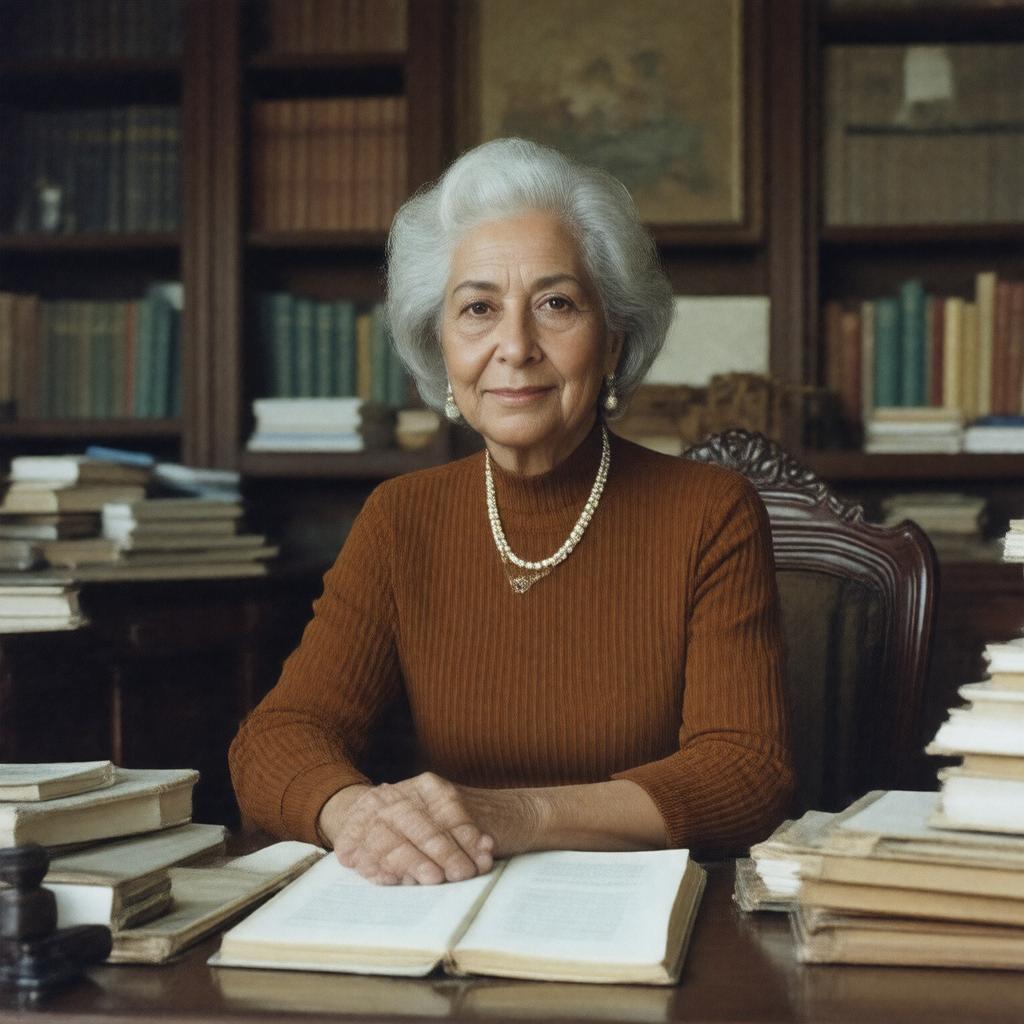 AI-created image of Ruth Prawer Jhabvala