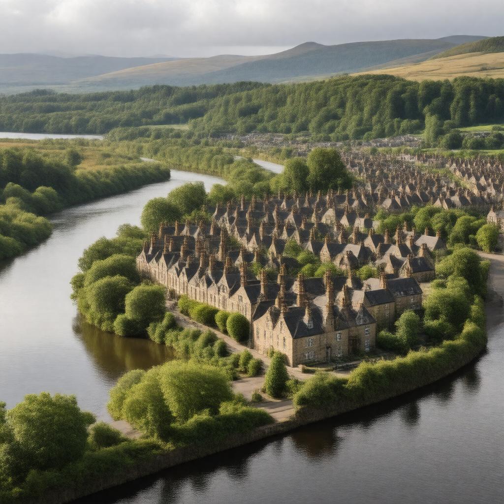 AI-created image of Rutherglen, Scotland