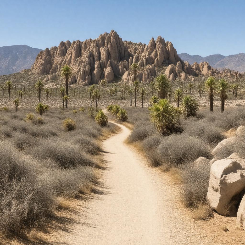 AI-created image of Ryan Mountain Trail