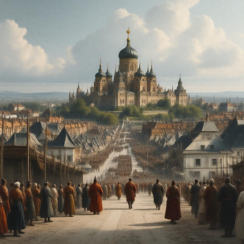 AI-created image of Ryazan, Russian Empire