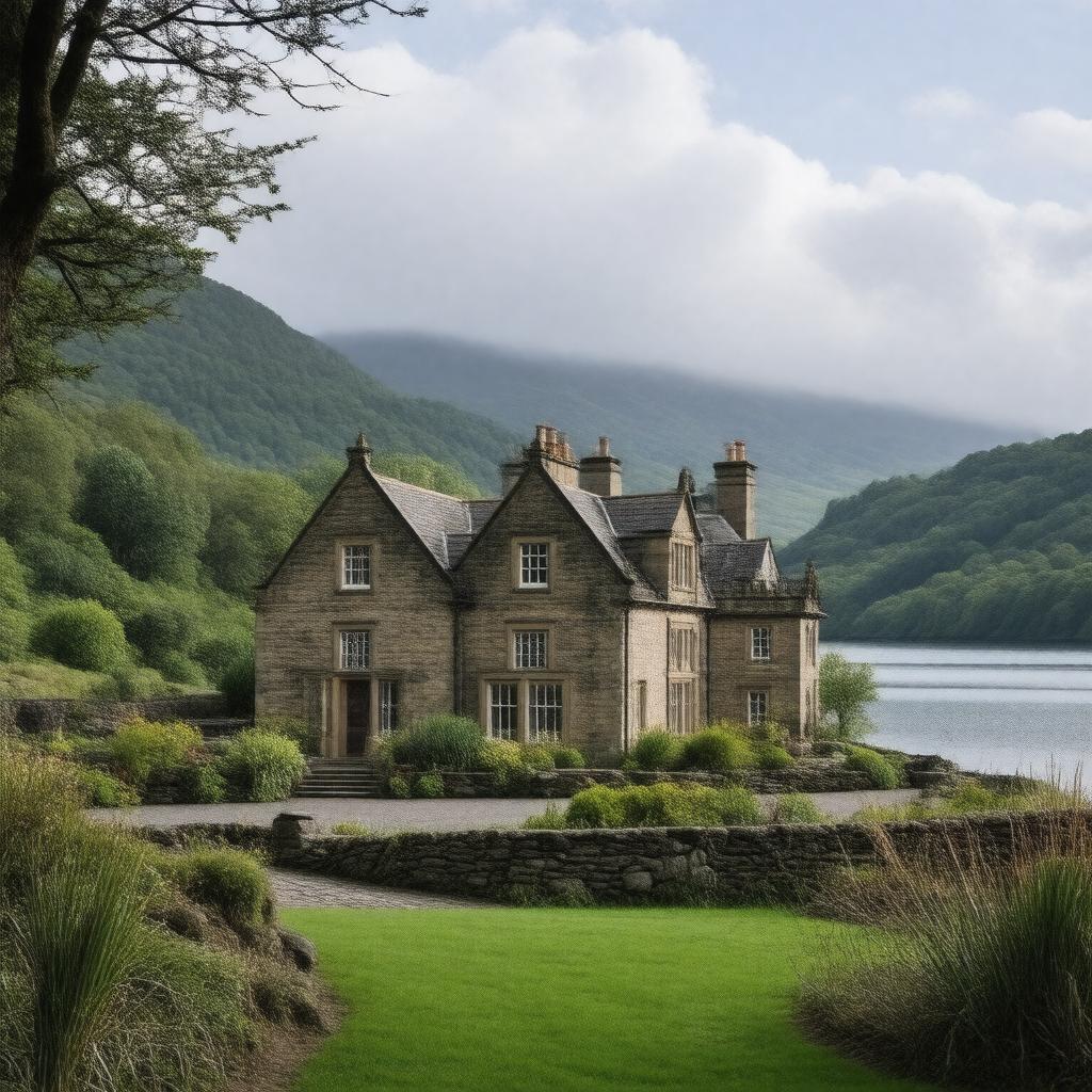 AI-created image of Rydal Mount
