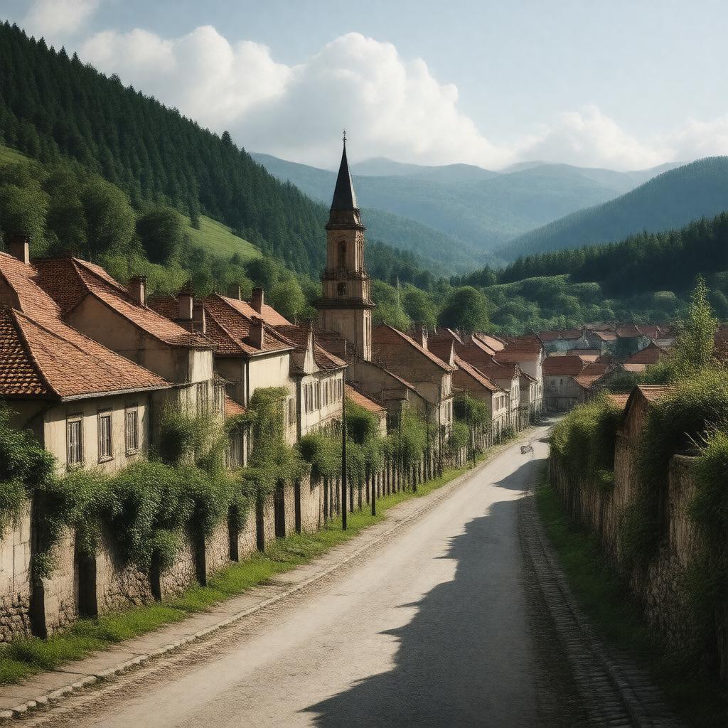 AI-created image of Rymanów, Austria-Hungary