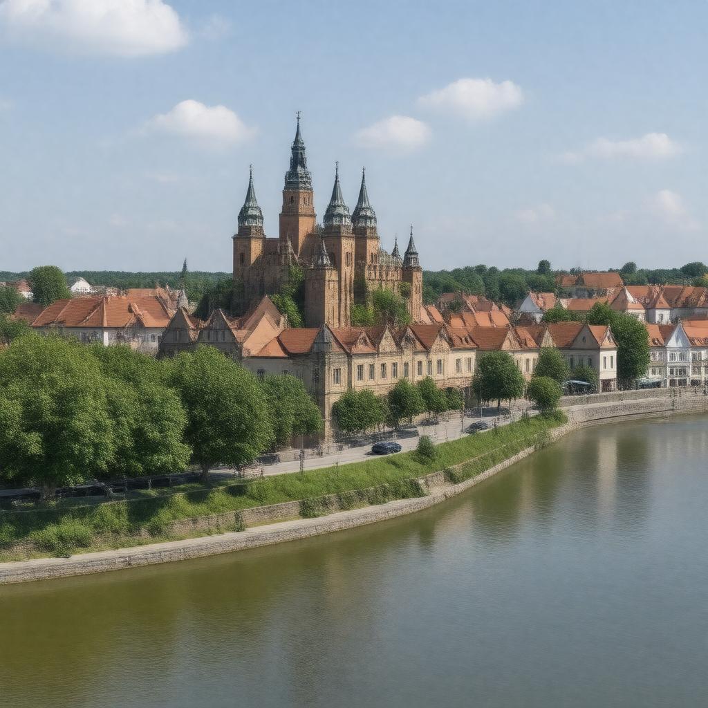 AI-created image of Rzeszów, Poland