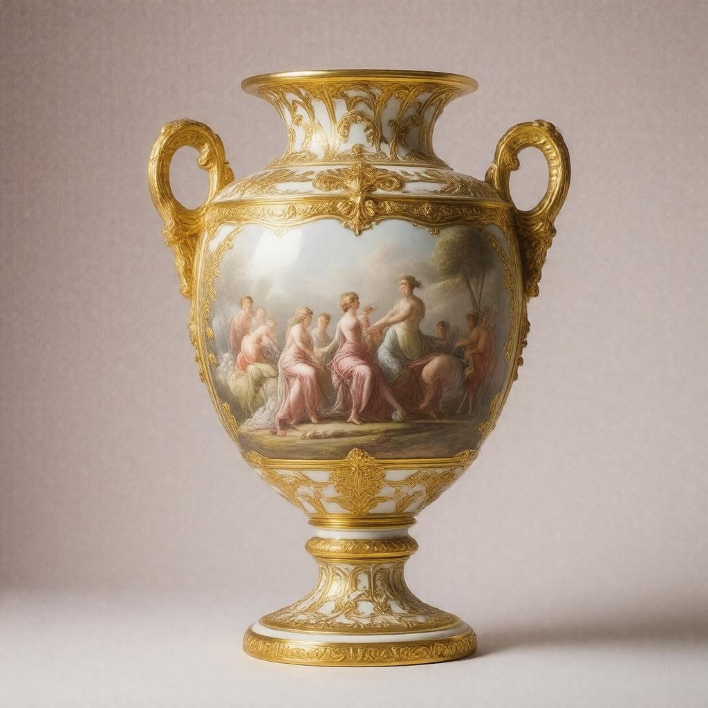 AI-created image of Sèvres porcelain