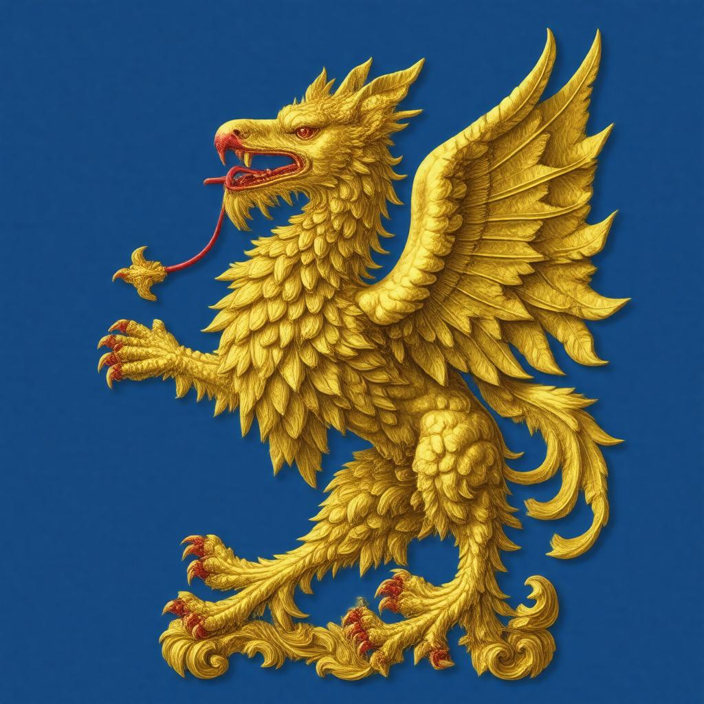 AI-created image of Södermanland coat of arms