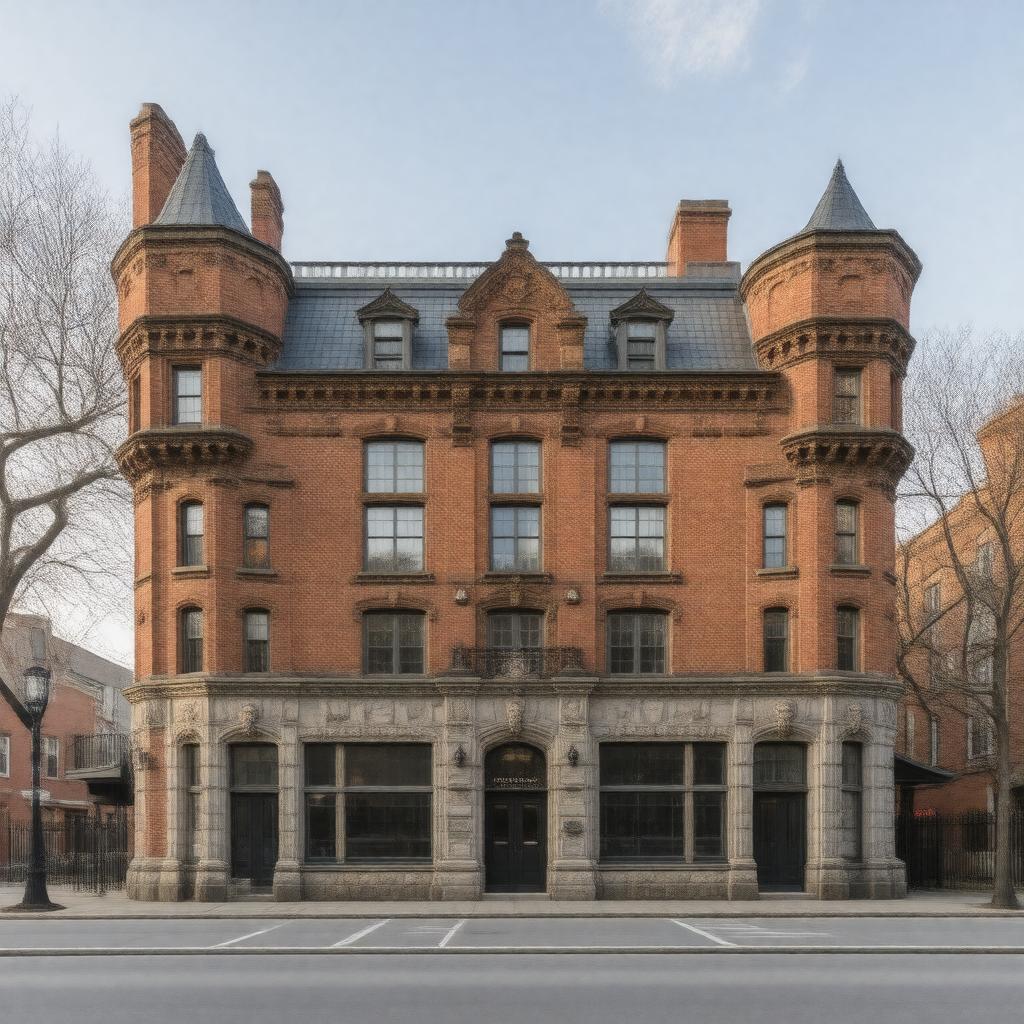 Click to view larger image AI-created image of S.S. Pierce Building