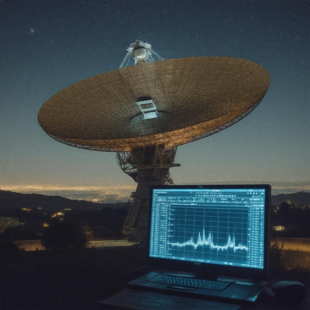 AI-created image of SETI@home project