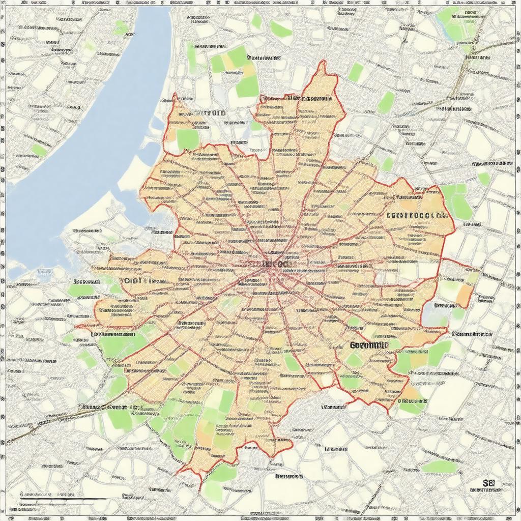 AI-created image of SE postcode area