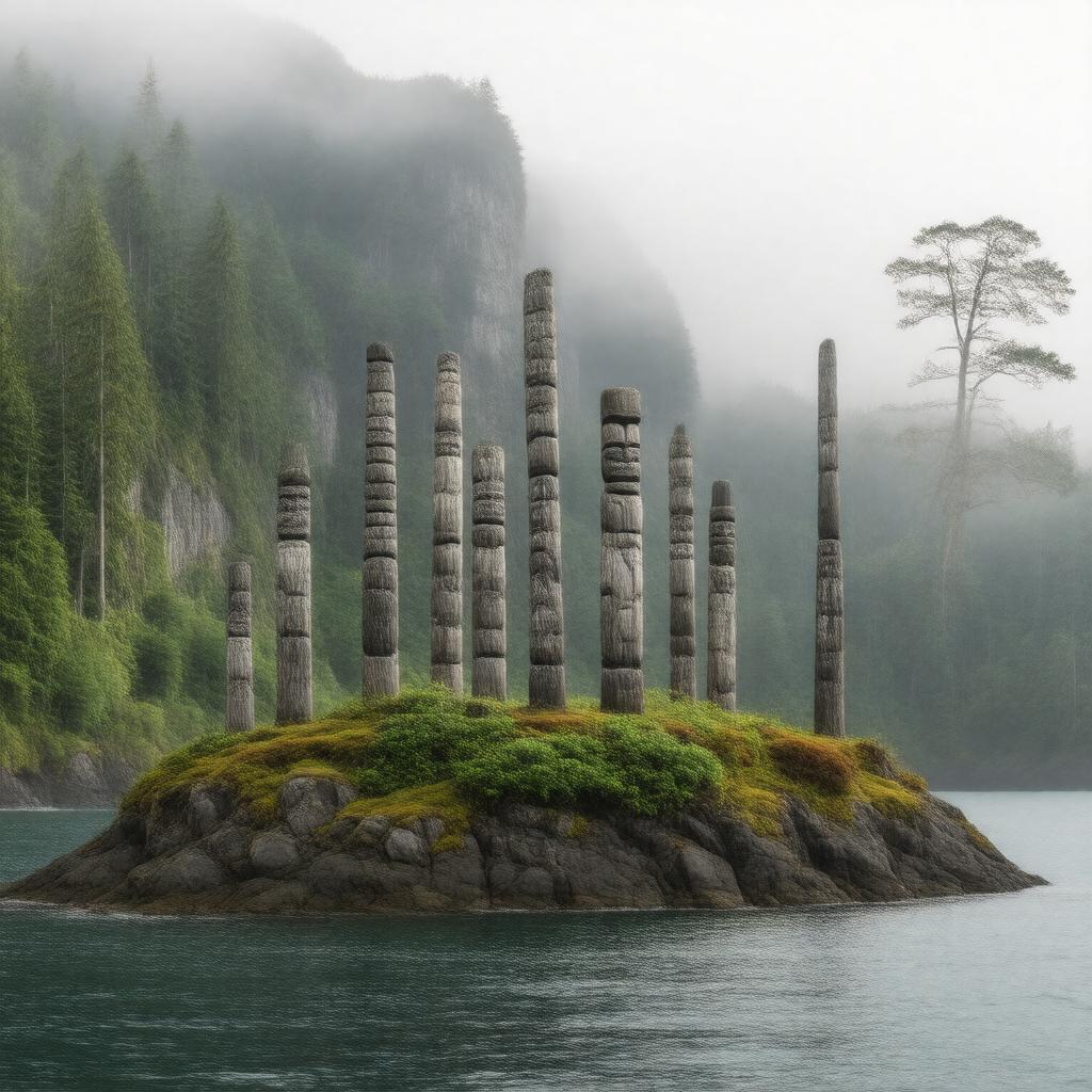 AI-created image of SGang Gwaay