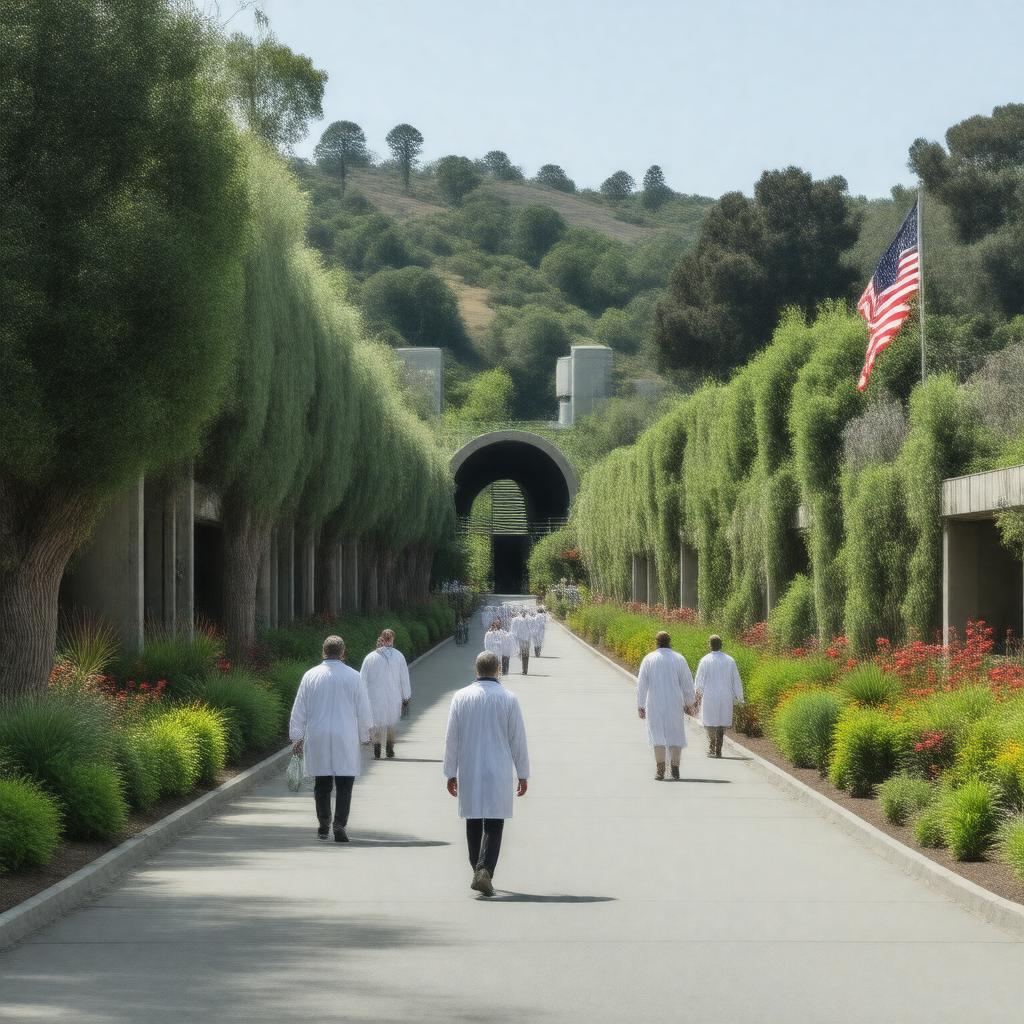 AI-created image of SLAC National Accelerator Laboratory