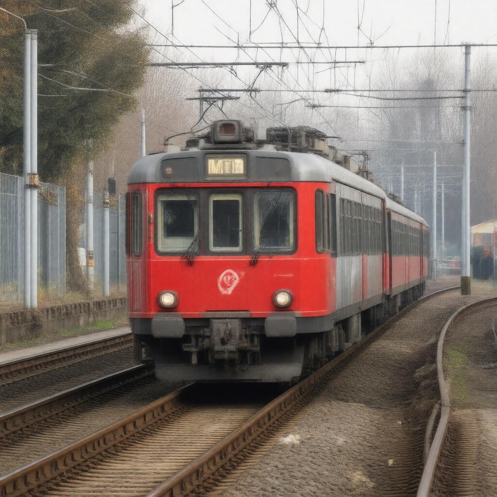 AI-created image of SL commuter trains