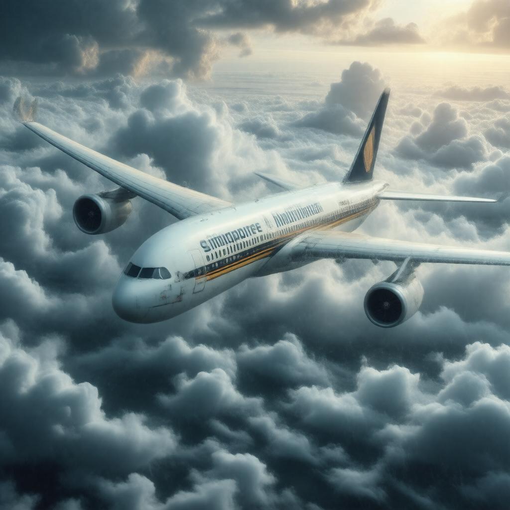 Click to view larger image AI-created image of SQ321 turbulence incident (2024)