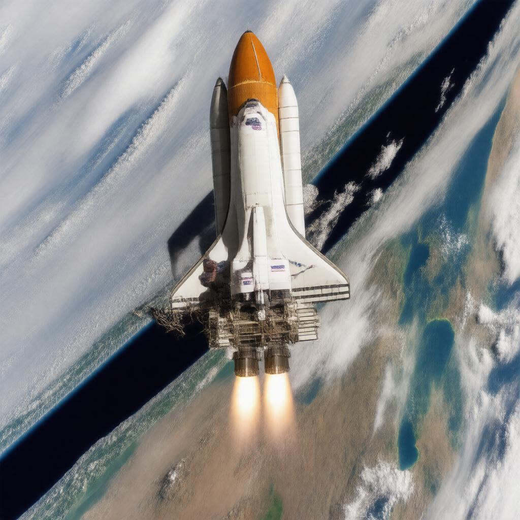 AI-created image of STS-41-D
