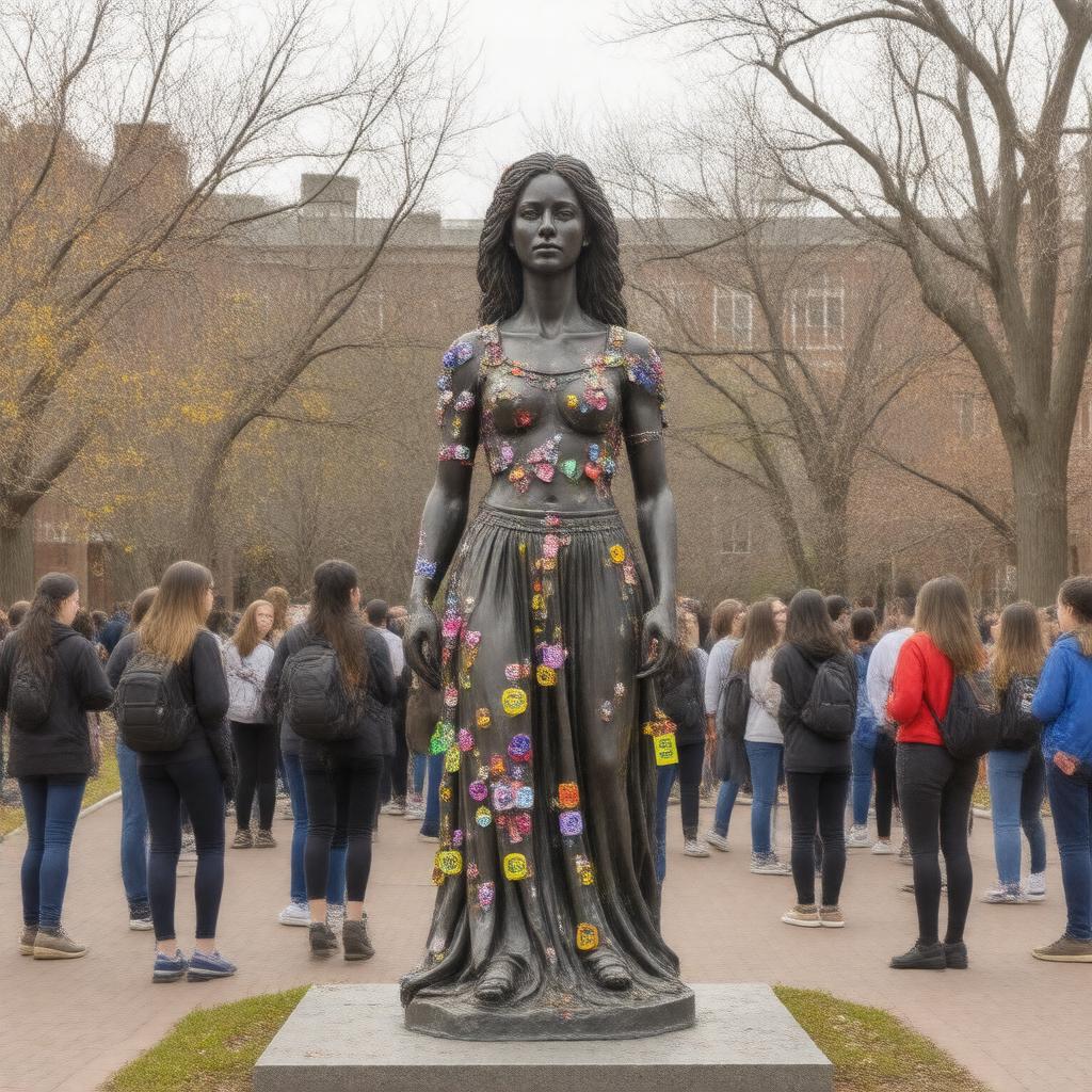 AI-created image of Sabrina Statue Pranks