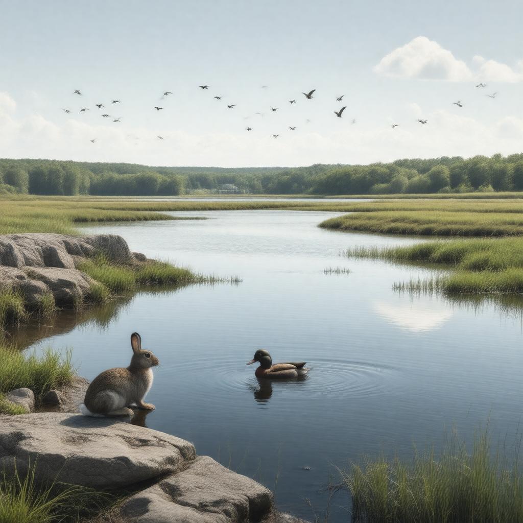 Click to view larger image AI-created image of Sachuest Point National Wildlife Refuge