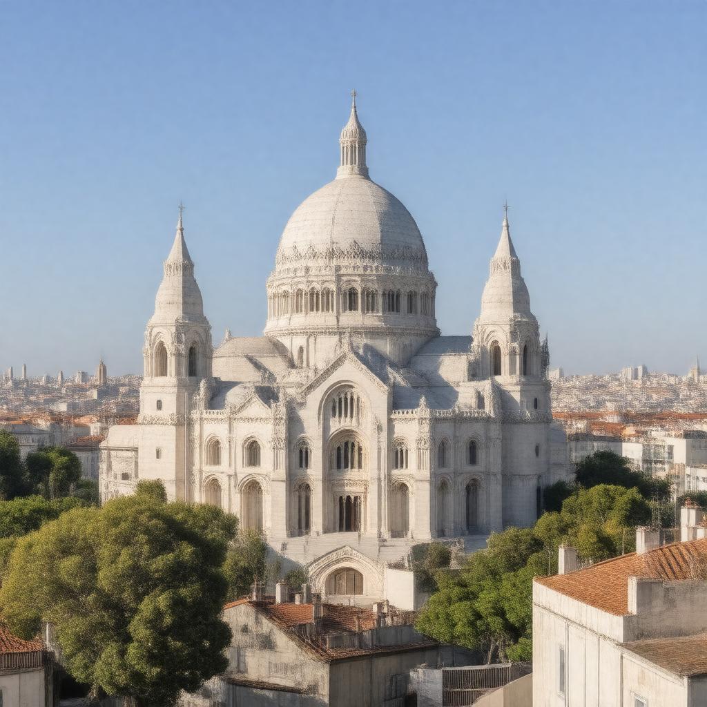 AI-created image of Sacré-Cœur