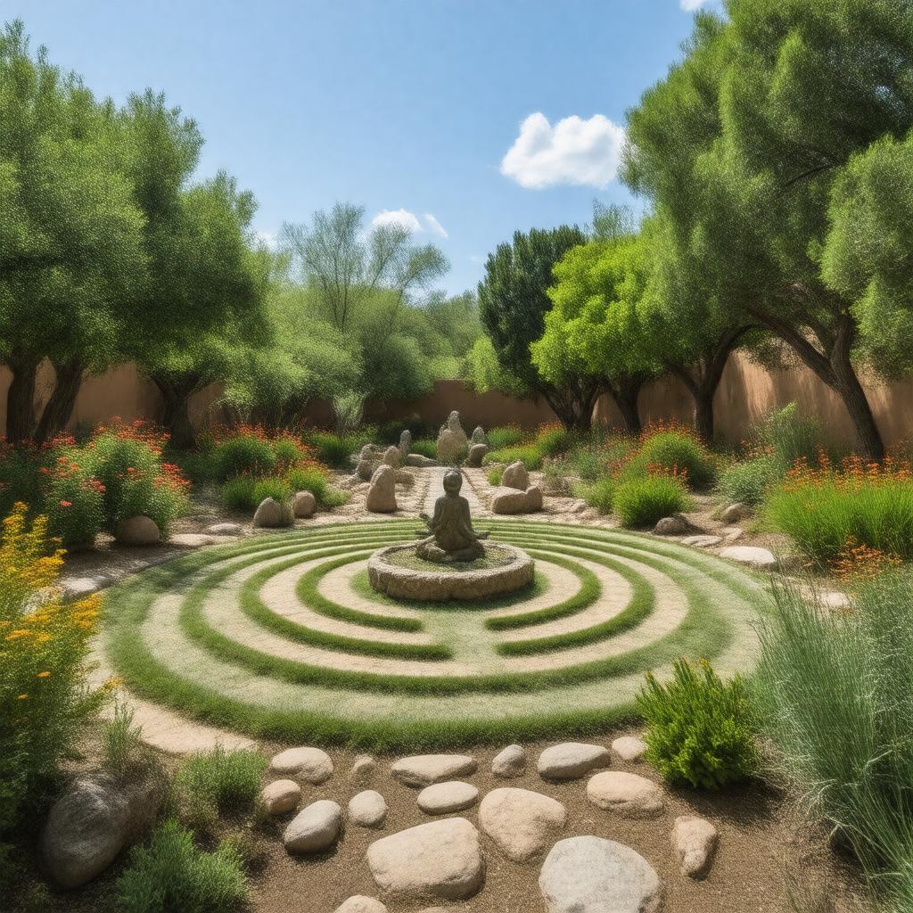 AI-created image of Sacred Garden