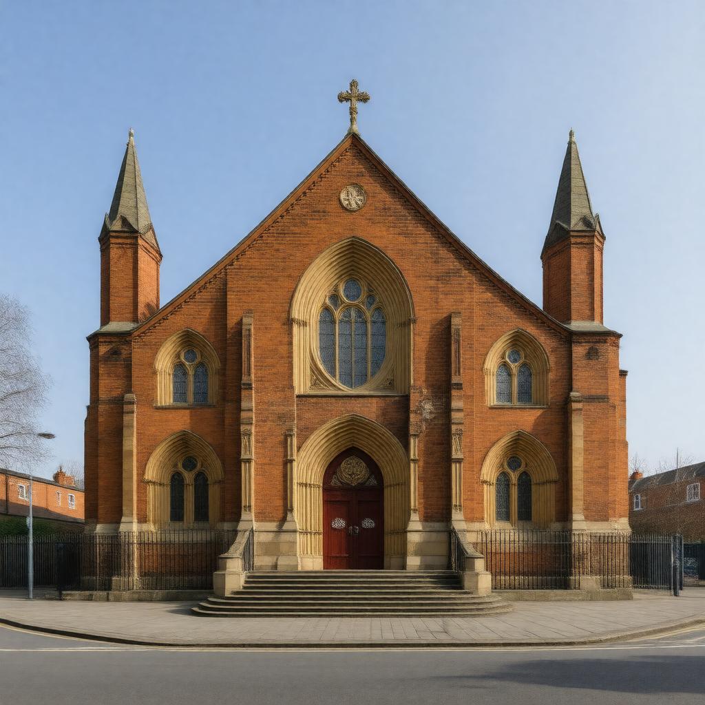 AI-created image of Sacred Heart Church, Kilburn