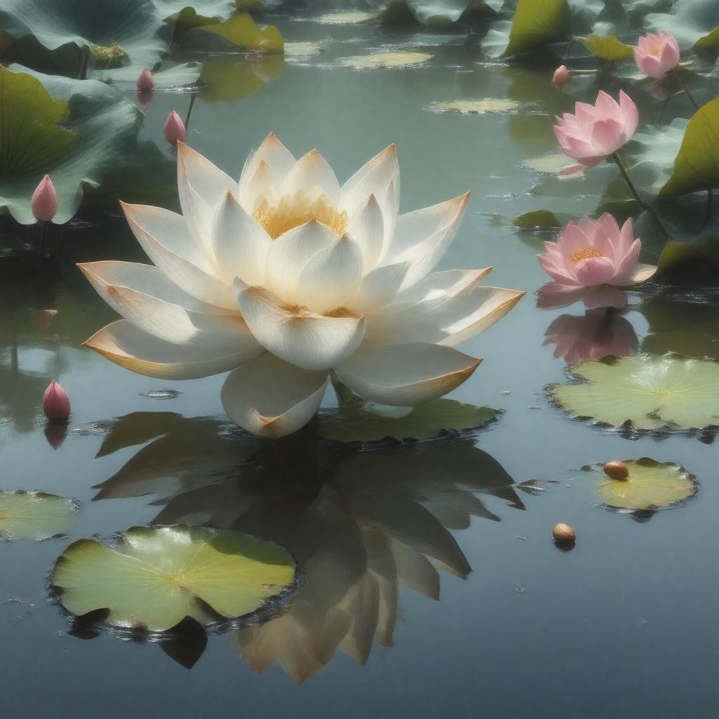 AI-created image of Sacred Lotus